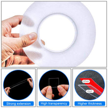 Load image into Gallery viewer, 881 Double Sided Nano Adhesive Tape, 5 miter Washable Traceless Nano Gel Tape, Multipurpose