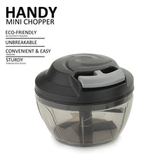 Load image into Gallery viewer, 741 Mini Pull Chopper 450ml Handy Plastic Chopper with Triple SS Blade
