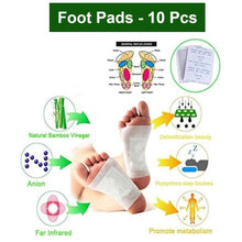 Load image into Gallery viewer, 644 kinoki Cleansing Detox Foot Pads, Ginger & salt Foot Patch -10pcs (Free Size, White)