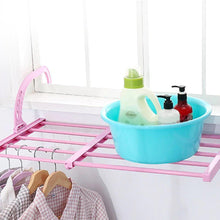 Load image into Gallery viewer, 705 Multi-function Hanging Window Sill Drying Rack Easy Folding Drying Rack Balcony Retractable Drying Shoe Rack
