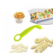 Load image into Gallery viewer, Your Brand Kitchen combo - Revolving 16pc Plastic Spice Rack, Vegetables Spiral Cutter, Gas Lighter, Big Tea Strainer Sieve/Chai Chalni with Vegetables Cutter/ Slicer / Peeler (5 pcs)

