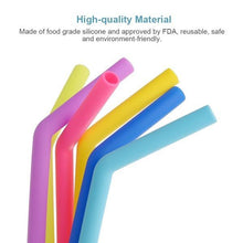 Load image into Gallery viewer, 584 Food Grade Silicone Straws (4pcs)
