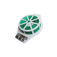 Load image into Gallery viewer, 873 Plastic Twist Tie Wire Spool With Cutter For Garden Yard Plant 50m (Green)
