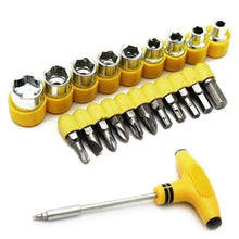 Load image into Gallery viewer, Your Brand Metal Saw Cutter and Tspanner Socket Set (Black, 30-Pieces)

