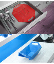 Load image into Gallery viewer, 704 -3 in 1 Fruit &amp; Vegetable Chopping Board Wash Folding Basket
