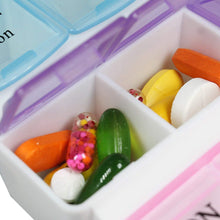 Load image into Gallery viewer, 383 Pill Case- 4 Row 28 Squares Weekly 7 Days Tablet Box Holder Medicine Storage Organizer Container
