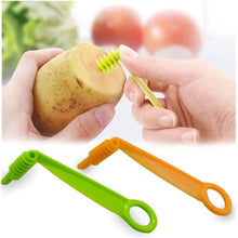 Load image into Gallery viewer, Your Brand Kitchen combo - Manual Fruit Juicer, Vegetables Spiral Cutter, Gas Lighter, Big Tea Strainer Sieve/Chai Chalni with Single sided &amp; Double sided peeler (6 pcs)
