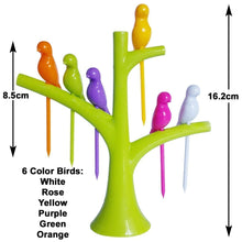 Load image into Gallery viewer, Your Brand Plastic Fancy Bird Cutlery Fork Set with Stand for Kids - Pack of 2
