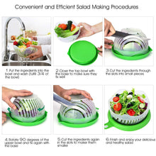 Load image into Gallery viewer, 743 Salad Cutter Bowl Upgraded Easy Salad Maker, Fast Fruit Vegetable Salad Chopper Bowl Fresh Salad Slicer
