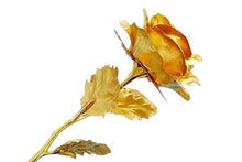 Load image into Gallery viewer, 879 24K Artificial Golden Rose/Gold Red Rose with Gift Box (10 inches)
