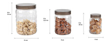 Load image into Gallery viewer, 598 3pcs Stone Jars Set (Big 1200ml, Medium 600ml &amp; Small 250ml size)

